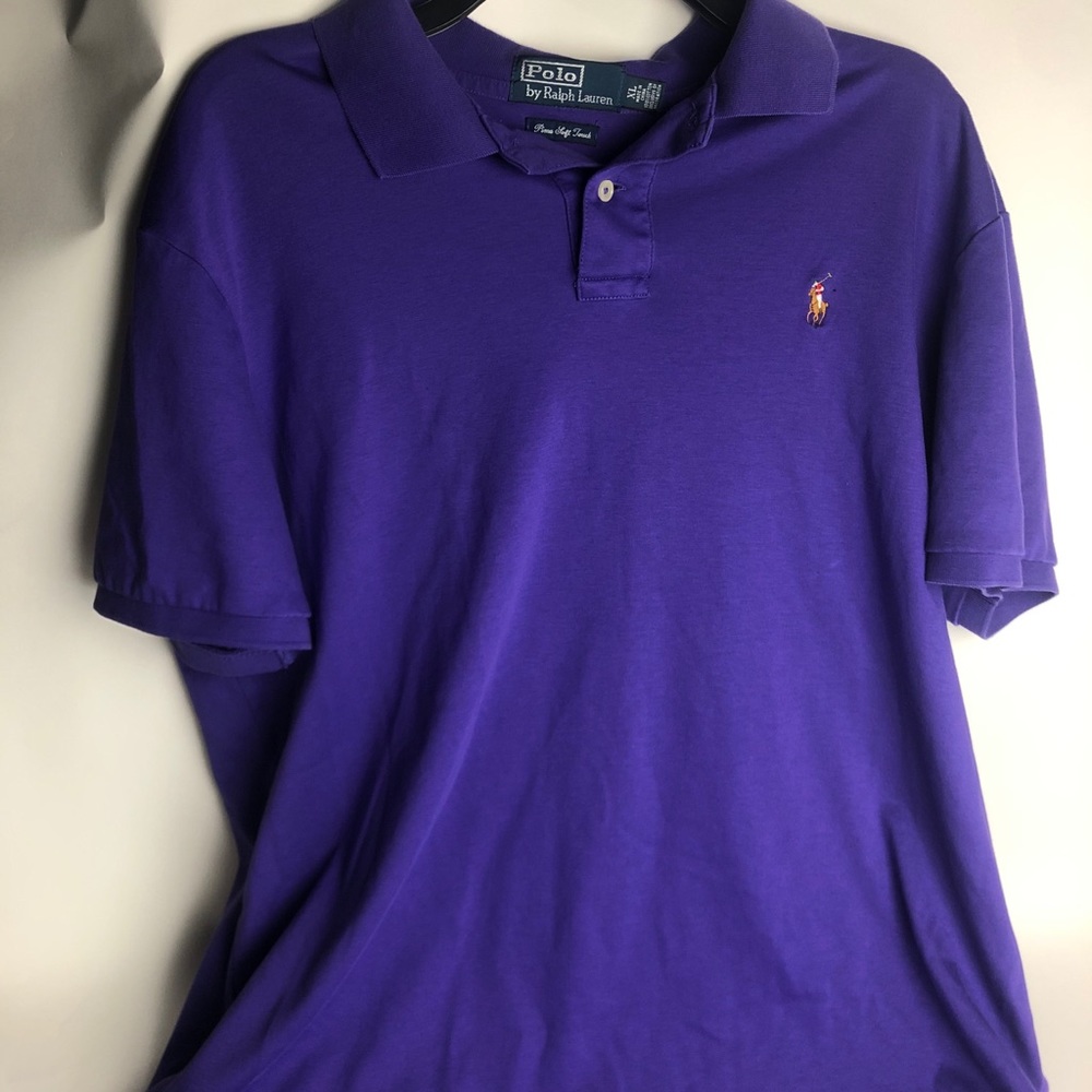 POLO RALPH LAUREN PIMA SOFT TOUCH Purple SzX-Large